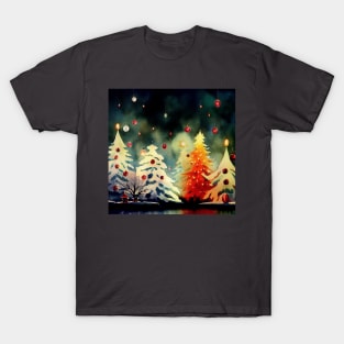 Christmas Trees with Ornaments T-Shirt